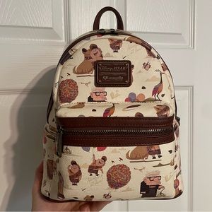 Rare heart logo Loungefly mini backpack Disney up